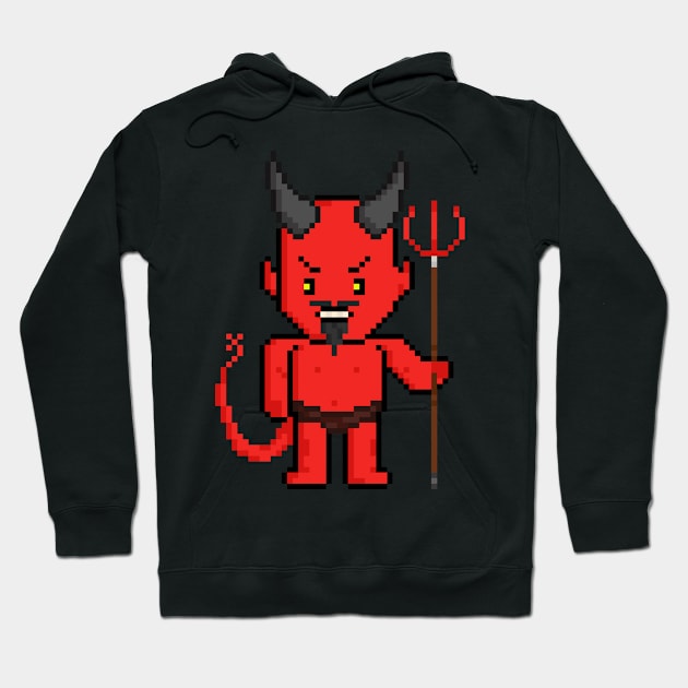 Pixel Monster Devil Hoodie by gkillerb